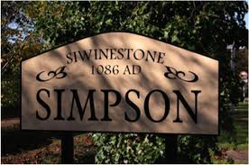 Simpson Village Sign